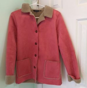 Women's size 8 BODEN faux suede coat
